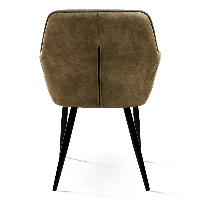 MC-2110 두꺼운 벨벳 패브릭 등받이 인체 공학적 식당 의자